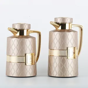 Luxus arabische Art 0,7 l 1l Vakuum thermos flasche Teekanne Kaffee Dallah Set zum Trinken 24 Stunden heiß
