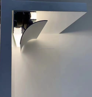 Profilé en alliage d'aluminium LED personnalisé avec finition anodisée pour éclairage d'angle de plafond supérieur, température de couleur réglable, garantie 3 ans