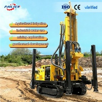 Machine de forage rotative mobile pour puits d'eau profonds (200m/350m/400m) à moteur diesel