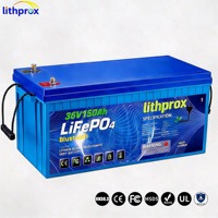 Batterie de chariot élévateur LiFePO4 36V 150AH de qualité automobile avec protection contre les surcharges pour transpalette, certifiée CE RoHS UL FCC IP67