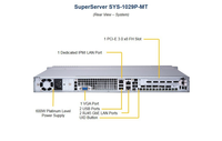 Serveur en rack Supermicro SYS-1029P-MT 1U, double socket LGA3647, Intel Xeon, DDR4-2933 ECC, acier, avec ventilateur, en stock