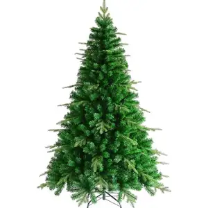 क्रिसमस पेड़ तेजी से वितरण पार्टी घर सजावट 150CM 180CM 210CM हरे पेड़ ऑटो-खुले पीई मिश्रित पीवीसी क्रिसमस पेड़ कृत्रिम