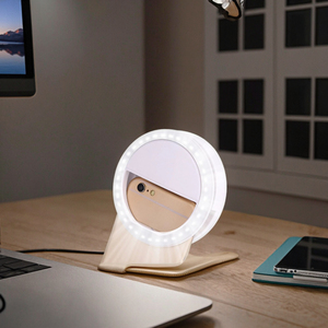 Mini Aro <span class=keywords><strong>de</strong></span> Luz LED Portátil para Selfies <span class=keywords><strong>Precio</strong></span> <span class=keywords><strong>de</strong></span> Fábrica Recargable Luz <span class=keywords><strong>de</strong></span> Relleno <span class=keywords><strong>de</strong></span> Belleza para Fotografía Móvil Compatible con Celulares - Product Image 2