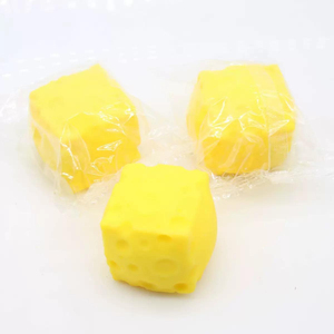 Nouveau jouet anti-stress en forme de bloc de fromage avec boule souple extensible et compressible pour soulager l'anxiété, jouet modèle alimentaire réaliste - Product Image 3