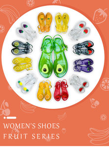 Nouvelles sandales d'été transparentes pour femmes, à plateforme plate, en gelée souple, imperméables, antidérapantes, à bout ouvert, pour l'extérieur, style amusant - Product Image 2