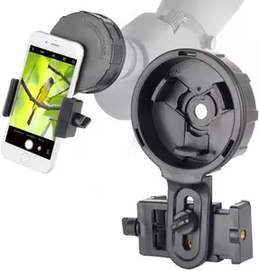 卸売 スコープ携帯電話-大きな接眼レンズスポッティングスコープ用の携帯電話マウント双眼鏡望遠鏡スマートフォンで動作