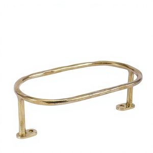 Polish Finish Oval Shape High Quality Brass Towel Holder For <b>Wall</b> Rust Resistance Durable Designs Decorative Towel Rail Handmade - Product Image 1