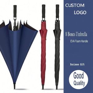 Custom Golf <b>Umbrella</b> Straight Pattern Design Semi Automatic 27 Inch 30 Inch Windproof <b>Large</b> Canopy for Promotions - Product Image 6