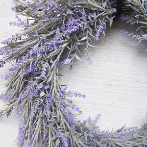 <span class=keywords><strong>Couronne</strong></span> <span class=keywords><strong>de</strong></span> cheveux <span class=keywords><strong>de</strong></span> fleurs artificielles Porte d'entrée <span class=keywords><strong>Couronne</strong></span> <span class=keywords><strong>de</strong></span> lavande artificielle - Product Image 4