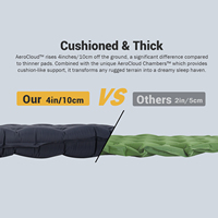 Matelas de camping gonflable isolé personnalisé à haute valeur R, imperméable, toutes saisons, pour randonnée et activités de plein air (OEM/ODM)