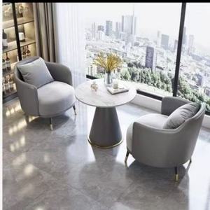 Ensemble de table et de chaises de luxe pour salon de beauté, canapé pour visiteurs, table à thé - Product Image 5