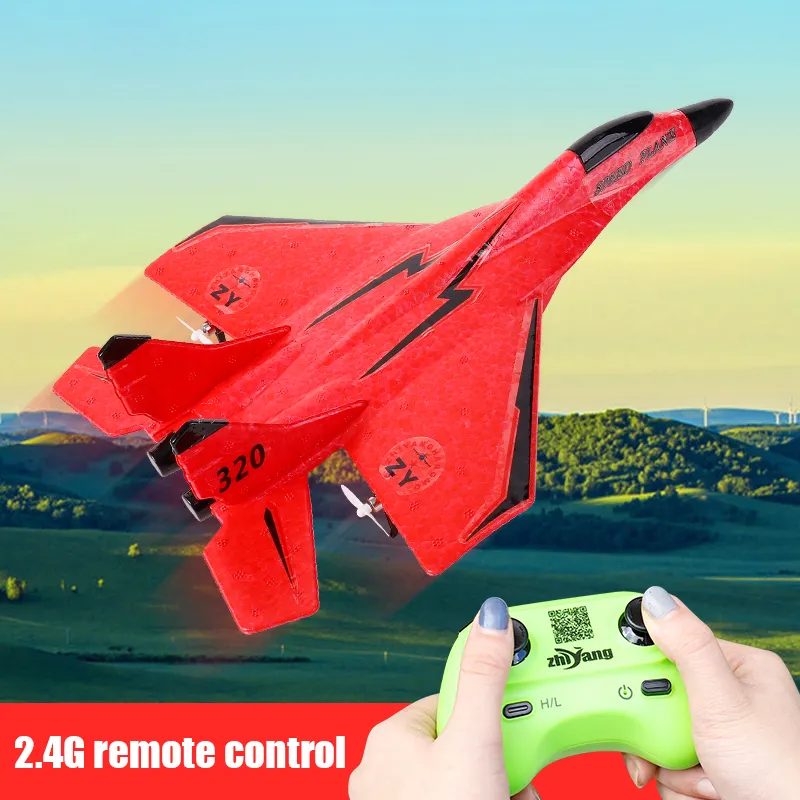 Factory Wholesale Multi Color 2.4G Hand Throwing Airplane EPP Foam Remote Control Aircraft Jet Plane For Adults