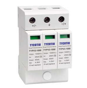 TYCOTIU TYPV3-600 3P <strong>lightning</strong> protection DC industrial application surge protector surge <strong>arrester</strong> 600V rated voltage device - Product Image 3