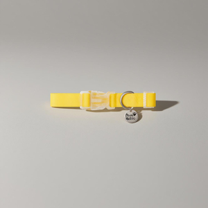 Taille M Jaune Collier de Chien Étanche Luxe Élégant Simple Durable Solide Motif Accessoire Personnalisé Chien Marche En Gros OEM - Product Image 1