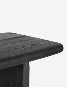 Nordic Interior Modern Against the Wall Display Shelf Home Library Corner Black <b>Solid</b> <b>Wooden</b> Bookshelf - Product Image 3