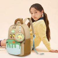 Sac à dos d'école pour garçons, dessin animé, léger, grande capacité, double épaule, réduction de la charge, microfibre, pour les classes de CP à CM2