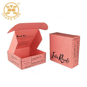 Cajas personalizadas con logotipo Marca de comercio electrónico Embalaje Regalo Cajas corrugadas CMYK Caja de correo impresa de doble cara para ropa - Product Image 2