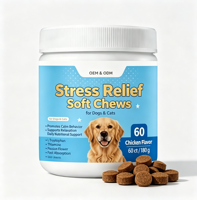 Complément Masticable Doux OEM pour Chiens et Chats : Soutien Relaxant pour le Comportement Apaisant, avec L-Tryptophane, Thiamine et Fleur de la Passion