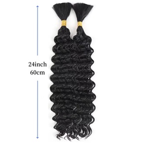 Bán buôn Boho bện phần mở rộng tóc lượn sóng số lượng lớn tổng hợp tóc nhiệt độ cao sợi sâu sóng không có sợi ngang bím tóc - Product Image 4