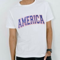 En gros personnalisé juillet jour de l'indépendance Sequin brodé Amérique USA drapeau fer sur patchs pour vêtements à capuche chapeau Logo patchs