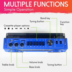 Transistor <span class=keywords><strong>Stereo</strong></span> portatile Vintage AM FM SW Radio Tape <span class=keywords><strong>Cassette</strong></span> Recorder Player <span class=keywords><strong>con</strong></span> USB - Product Image 5