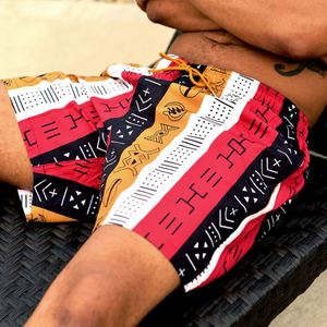 Custom New Fashion Men's Beach Board <b>Shorts</b> <b>Swim</b> Trunks 100% Polyester Woolen Fabric <b>with</b> <b>Liner</b> - Product Image 3