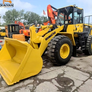 Cargadora de ruedas Komatsu WA380-6 usada, modelo 380, con cucharón amarillo, en venta. - Product Image 4