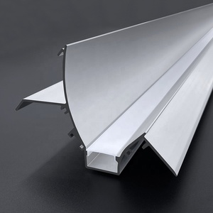 Yeso de perfil LED de cubierta de PC de alta calidad OEM en perfil LED de canal de aluminio LED para barra de luz de tira LED - Product Image 3