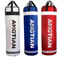 Sacs de boxe en cuir rembourrés sur mesure de l'usine ANGTIAN, sacs de frappe lourds