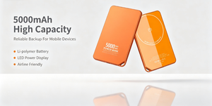 Batterie externe magnétique sans fil 5000 mAh PD20W, chargeur magnétique portable mince, batterie externe en verre trempé pour <span class=keywords><strong>iPhone</strong></span> - Product Image 3