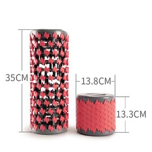 Rouleau à main d'exercice de <span class=keywords><strong>Yoga</strong></span> de haute qualité, rouleau en mousse rétractable pour massage musculaire - Product Image 5