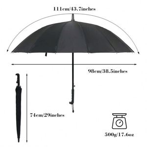 Paraguas de Golf con Logotipo Personalizado al por Mayor - Paraguas Recto de Alta Calidad Súper Económico para Promociones para la Lluvia - Product Image 4
