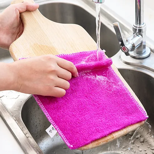 Factory Reusable Washing Car Towel Kitchen Dish Cloth Microfiber Household Cleaning Towel