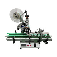 Machine d'étiquetage automatique portable pour bouteilles rondes, pour jus, miel, eau, bière, détergent, confiture, avec étiquettes en papier