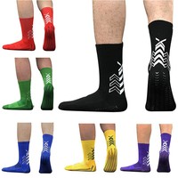 Chaussettes de sport antidérapantes pour hommes, en tissu éponge épais, pour l'entraînement au football