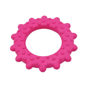 Jouets à mâcher pour chiens en caoutchouc TPR, design tendance, résistants aux morsures, en forme de cercle, interactifs, pour nettoyer les dents, entraînement pour animaux de compagnie, vente en gros - Product Image 2