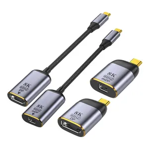 Kabel USB C型至DP显示端口适配器Kablo电缆8K 1.4 usb-c至迷你显示端口多功能适配器