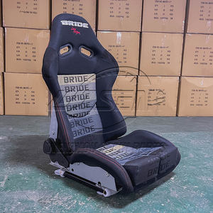 Sedili Auto da Corsa Sportivi a Guscio Reclinabili Universali Bride WZSEAHI Neri di Alta Qualità - Product Image 2