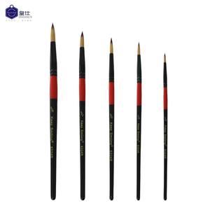 Keep Smiling 5PCs Pintura al óleo Plumas de gancho Nylon Hair Art <span class=keywords><strong>Dibujo</strong></span> Pincel Juego de pinceles de pintura - Product Image 2