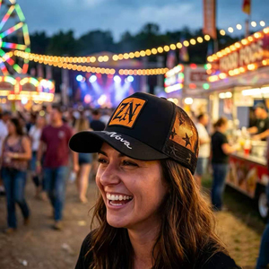 Gorra Trucker OEM de 6 Paneles con Bordado Personalizado de 5 Estrellas y Logotipo Lateral para Mayoristas, Fábrica BSCI, Streetwear, Bajo MOQ, Precio Competitivo - Product Image 3