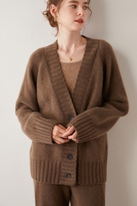 Women's <strong>Cashmere</strong> Cardigan 2024 Open Front Oversized Button <strong>Cashmere</strong> <strong>Wool</strong> Sweaters V Neck Loose <strong>Cashmere</strong> Cardigans - Product Image 2