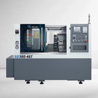 Tour CNC à lit incliné compact à rail haut/bas avec tourelle servo pour l'usinage de petites pièces de précision
