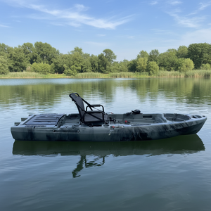 Kayak de pêche à pédales Yak Outdoors pour une personne, construction en HDPE rotomoulé, capacité de 100 kg, pour rivières - Product Image 5