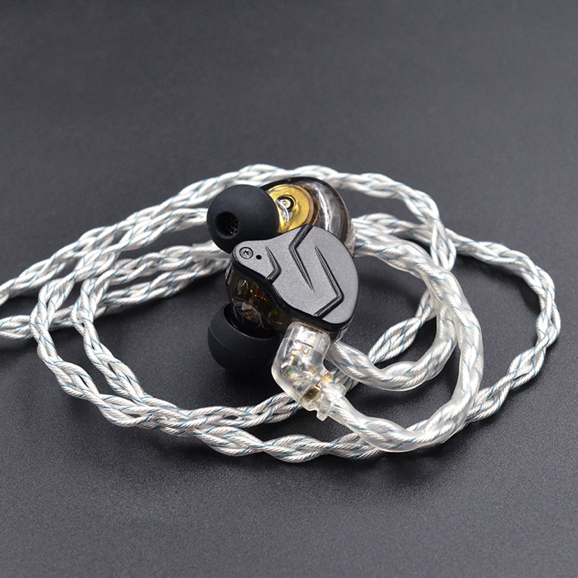 アクセサリー Kouki KZ 8 Core Silver/blue Mixed Update Cable for Earbuds & Headphones