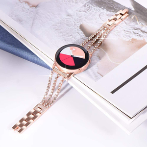 Bracelet en métal diamants pour montre, Samsung Galaxy, 4/5/Classic, <span class=keywords><strong>42mm</strong></span>, 3, 41mm, <span class=keywords><strong>Active</strong></span> 2, 44mm, 40mm, 20mm, bijou à chaîne bling-bling - Product Image 6