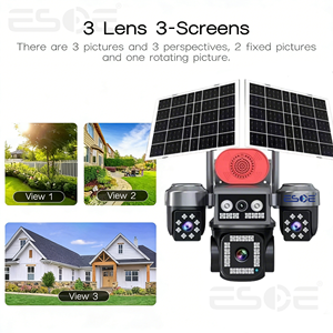 Cámara de Vigilancia CCTV Hieasy para Exteriores, 6MP, Tres Lentes, Visión Nocturna, Wifi, Seguridad, IP66, Impermeable, Detección de Movimiento, Alarma, 4G, Gran Oferta 2025 - Product Image 2