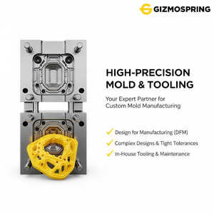 GIZMOSPRING Herramientas de Moldeo de Alta Precisión, Fabricación Personalizada DFM, Diseños Complejos, Tolerancias Estrictas - Product Image 1