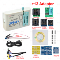Programmateur USB SPI XP866 - Ensemble complet + 15 adaptateurs Sop8/16 - Prise en charge de 24 25 93 95 EEPROM Flash Bios Minipro