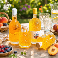 Bouteilles en verre rondes transparentes en gros pour spiritueux 100ml 200ml 330ml 500ml 750ml 1000ml – Emballage pour Vodka, Whisky, Gin, Tequila, Brandy, Rhum