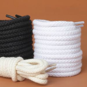 Cordones Redondos de Algodón de 5 mm/7 mm, Cordones Grandes para Zapatos Deportivos, Cordones Decorativos Coloridos - Product Image 2